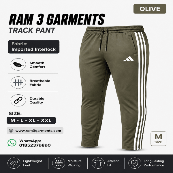 🔥 Ram 3 Garments  Premium Track Pant 🔥